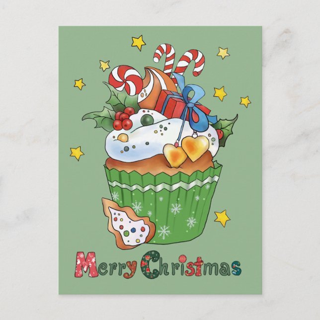 Cartão Postal Weihnachtsmuffin  (Frente)