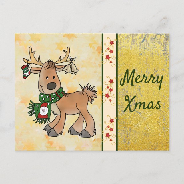 Cartão Postal Weihnachtsren (Frente)