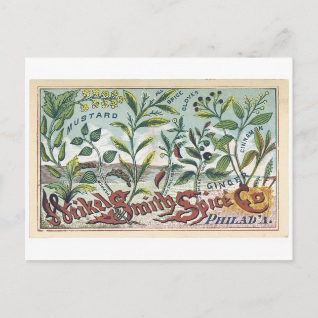 Cartão Postal Weikel Smith Spice Co. Phila (Frente)