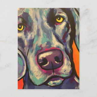 Cartão Postal weimaraner