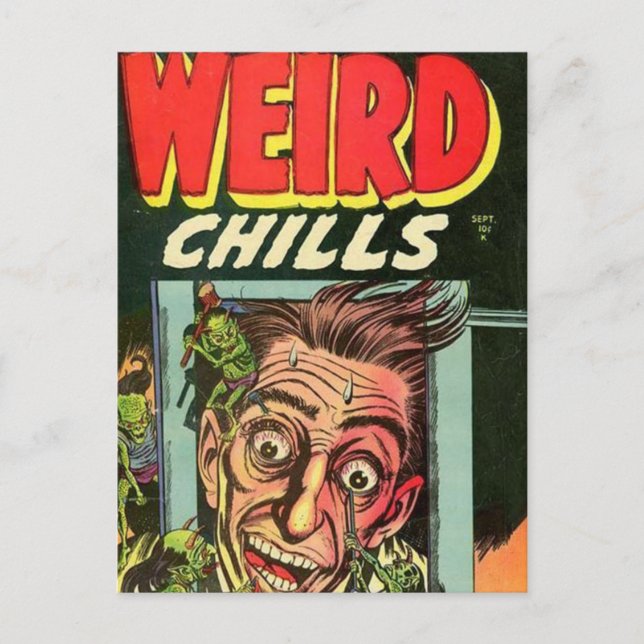 Cartão Postal Weird Chills Comic book (Frente)