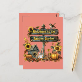 Cartão Postal Welcome to Automn