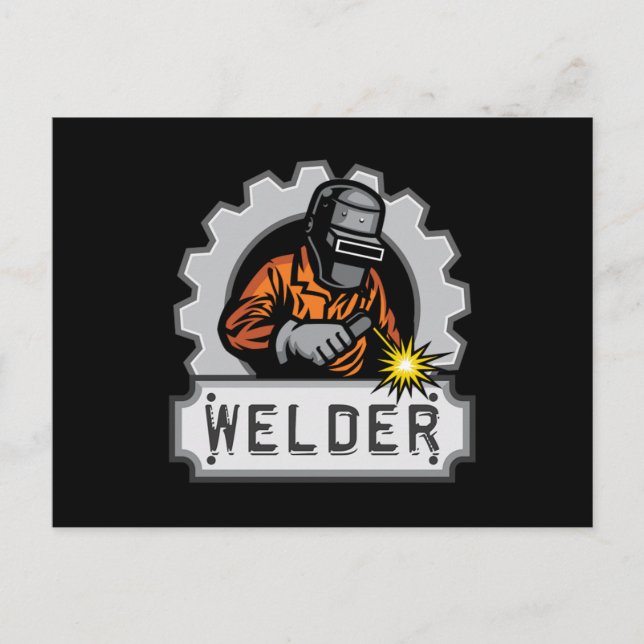 Cartão Postal Welder Welding Metal Gift Welders Profession Gift (Frente)