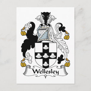 Cartão Postal Wellesley Family Crest