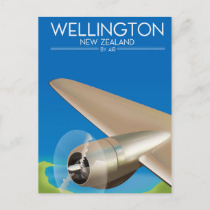 Cartão Postal Wellington New Zelândia Air poster
