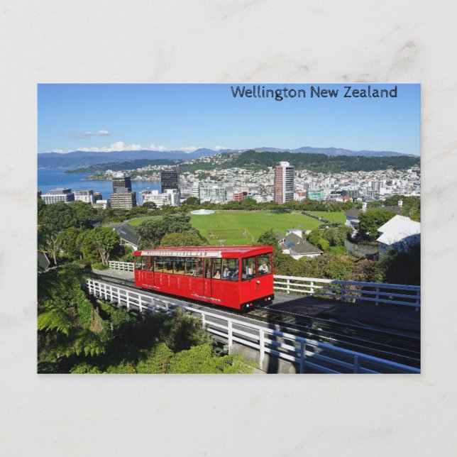 Cartão Postal Wellington, Nova Zelândia (Frente)
