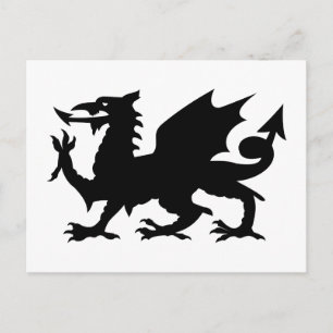 Cartão Postal Welsh Dragon