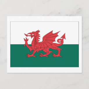 Cartão Postal Welsh Flag