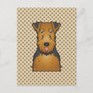 Cartão Postal Welsh Terrier Cartoon