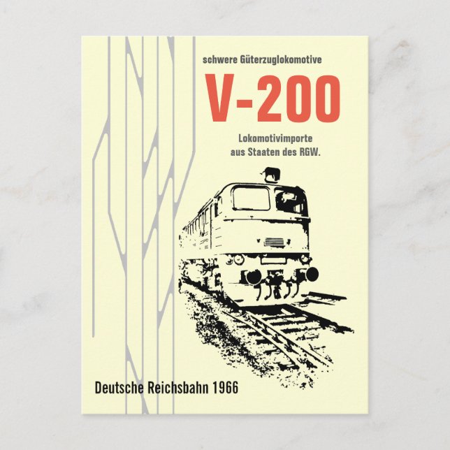 Cartão Postal Werbedesign Deutsche Reichsbahn DDR (Frente)