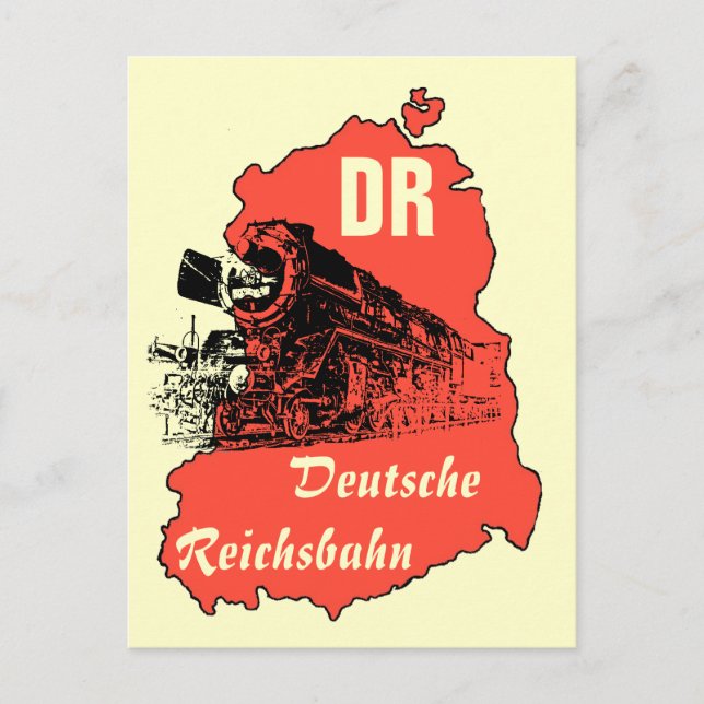 Cartão Postal Werbung DDR Reichsbahn (Frente)