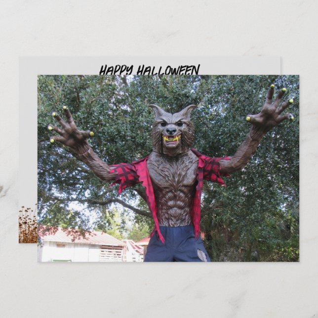 Cartão-postal Werewolf / Wolf Man (Frente/Verso)