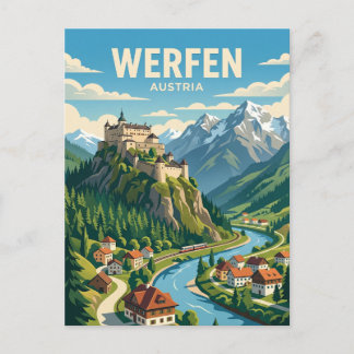 Cartão Postal Werfen Áustria