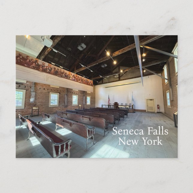 Cartão Postal Wesleyan Chapel Seneca Cala NY (Frente)