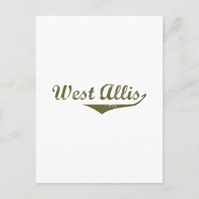 Cartão Postal West Allis Revolution t shirts (Frente)