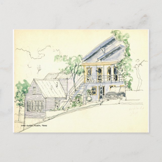 Cartão Postal West Austin, Austin, Texas (Frente)