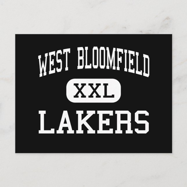 Cartão Postal West Bloomfield - Lakers - High - West Bloomfield (Frente)