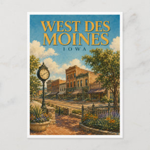 Cartão Postal West Des Moines Iowa Valley Junction GeoSaga