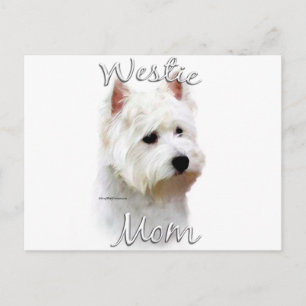 Cartão Postal West Highland White Terrier Mãe 2