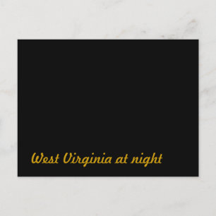 Cartão Postal West Virginia à noite