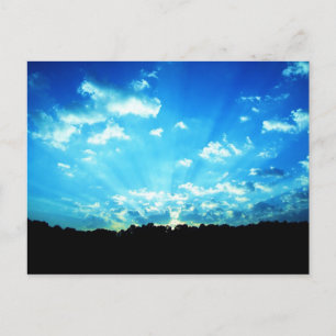 Cartão Postal West Virginia Sunrise Blue