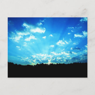 Cartão Postal West Virginia Sunrise Blue