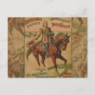 Cartão Postal Western Buffalo Bill Wild West