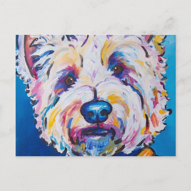 Cartão Postal Westie (Frente)