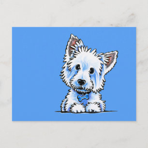 Cartão Postal Westie Wesley