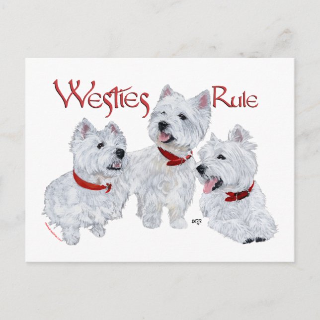 Cartão Postal Westies Mandam! (Frente)