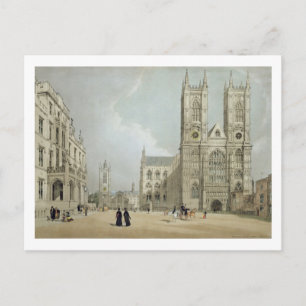 Cartão Postal Westminster Abbey e Hospital, de "London As It