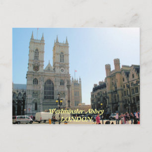 Cartão postal Westminster Abbey London Reino Unid