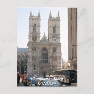 Cartão postal Westminster Abbey London Reino Unido