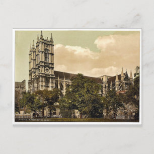 Cartão Postal Westminster Abbey, Londres, Inglaterra - Raros Fot