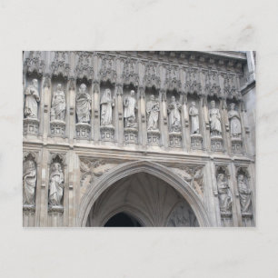 Cartão Postal Westminster Abbey Status - Londres