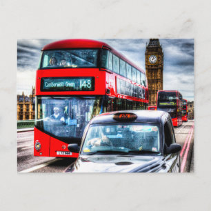 Cartão Postal Westminster Bridge London