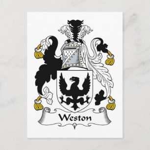 Cartão Postal Weston Family Crest