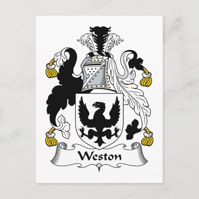 Cartão Postal Weston Family Crest (Frente)