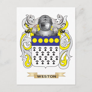 Cartão Postal Weston Family Crest (Casaco de Armas)