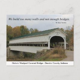 Cartão postal Westport Covered Bridge