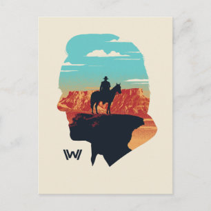 Cartão Postal Westworld   Ford Silhouette Of Man in Black