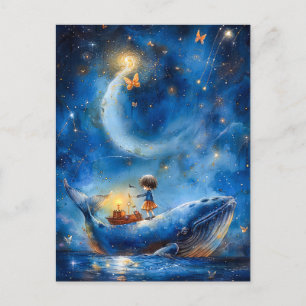 Cartão Postal Whale Fantasy