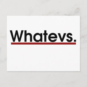 Cartão Postal Whatev