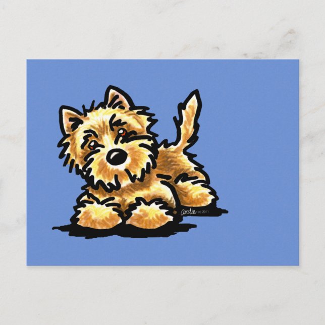 Cartão Postal Wheaten Cairn Terrier (Frente)