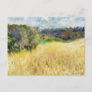 Cartão Postal Wheatfield - Pierre-Auguste Renoir