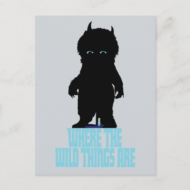 Cartão Postal Where the Wild Things Are | Wild Thing Silhouette (Frente)