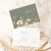 Whimsic Wildflower | Placa RSVP de Solicitação de 