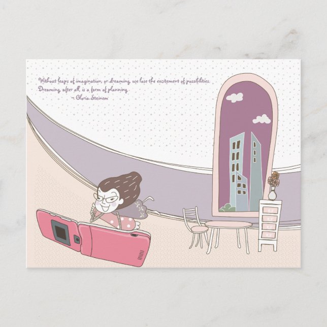 Cartão postal Whimsical Dreamscape 6 (Frente)