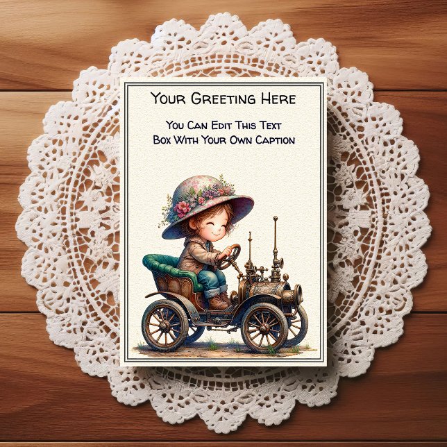 Cartão Postal Whimsical Everyday Sentiment Steampunk Art   (Criador carregado)
