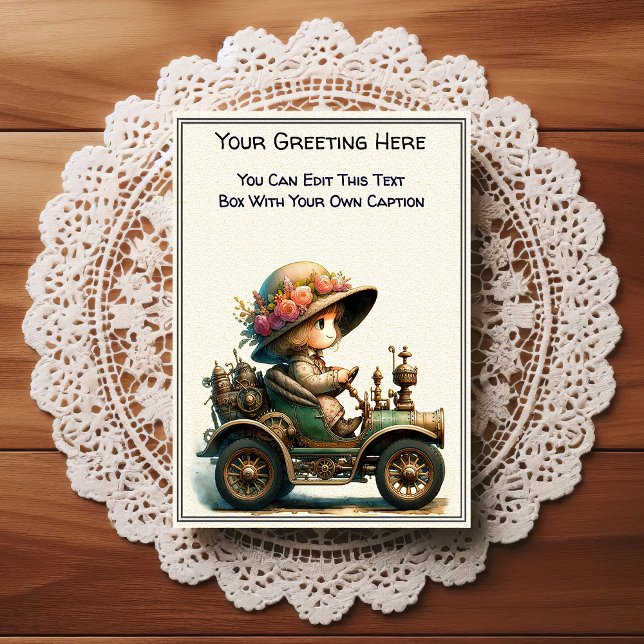 Cartão Postal Whimsical Everyday Sentiment Steampunk Art   (Criador carregado)